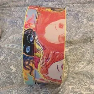 Andy Warhol Collectible Hat Box Vintage Andy Warhol Daisy Hat Box - Orange - Etsy main image 2